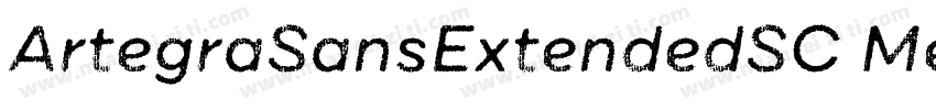 ArtegraSansExtendedSC MediumIta字体转换